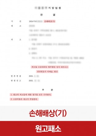 손해배상피고, 손해배상, 손해배상금액, 민사소송, 승소사례