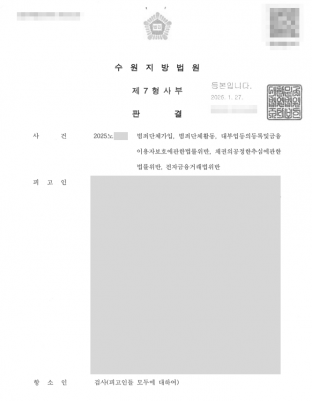 범죄단체가입, 범단, 범죄단체활동, 불법대부업, 항소기각, 검사항소, 집행유예